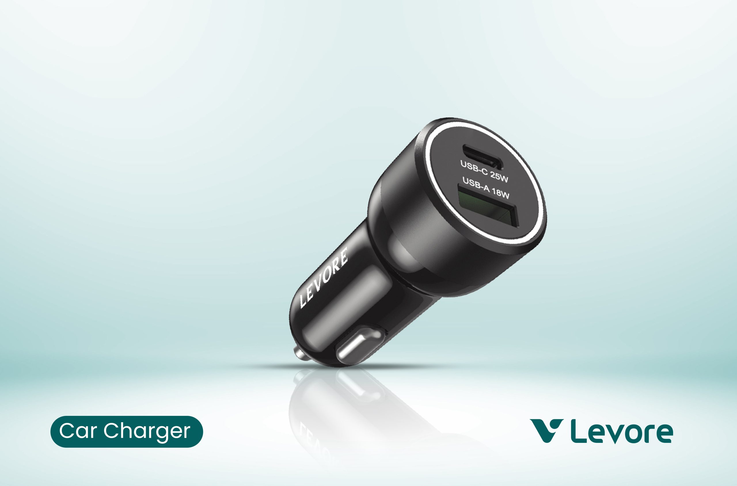 LEVORE USB Fast Car Charger and Dual Port Charging Adapter